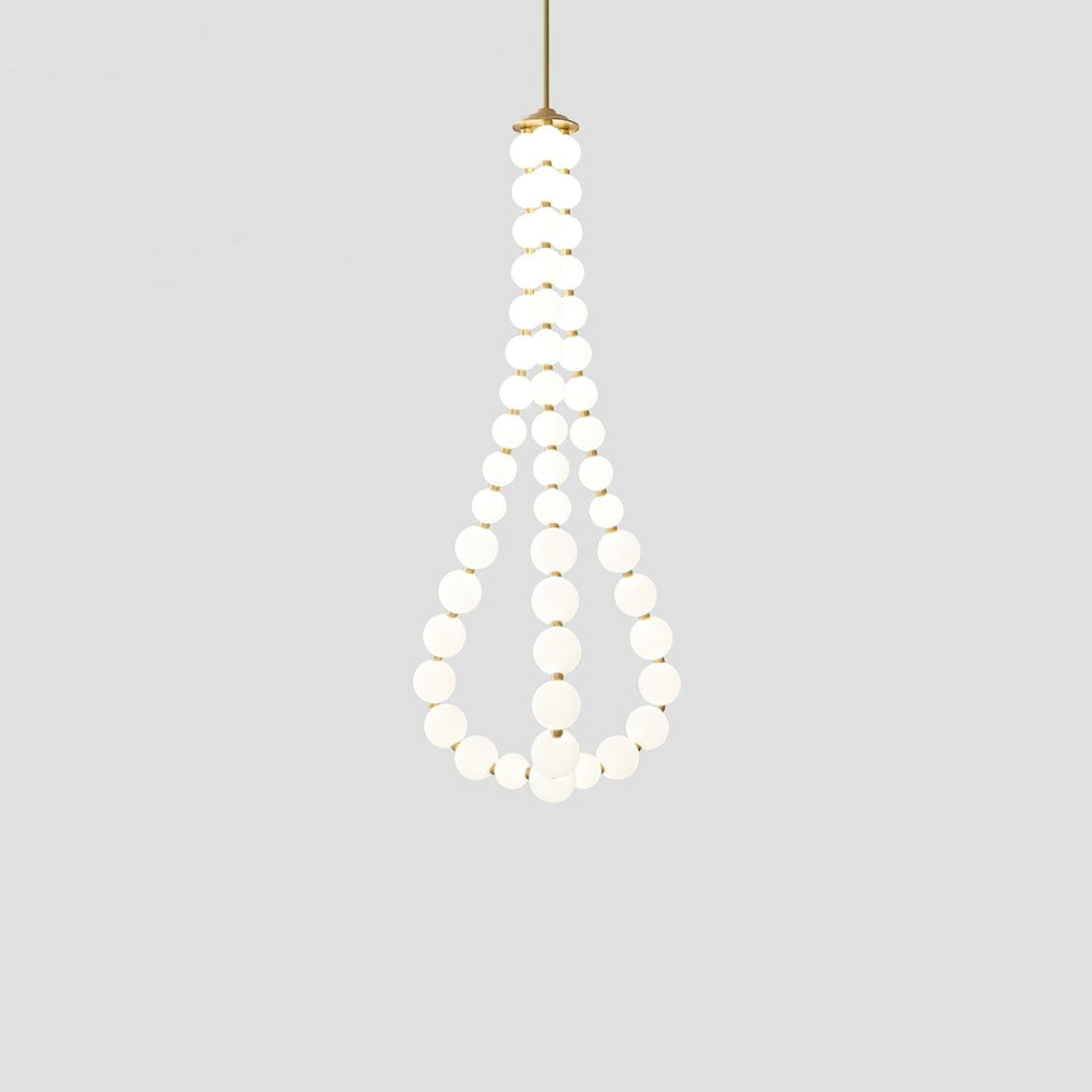 Glass Pearl Necklace Chandelier