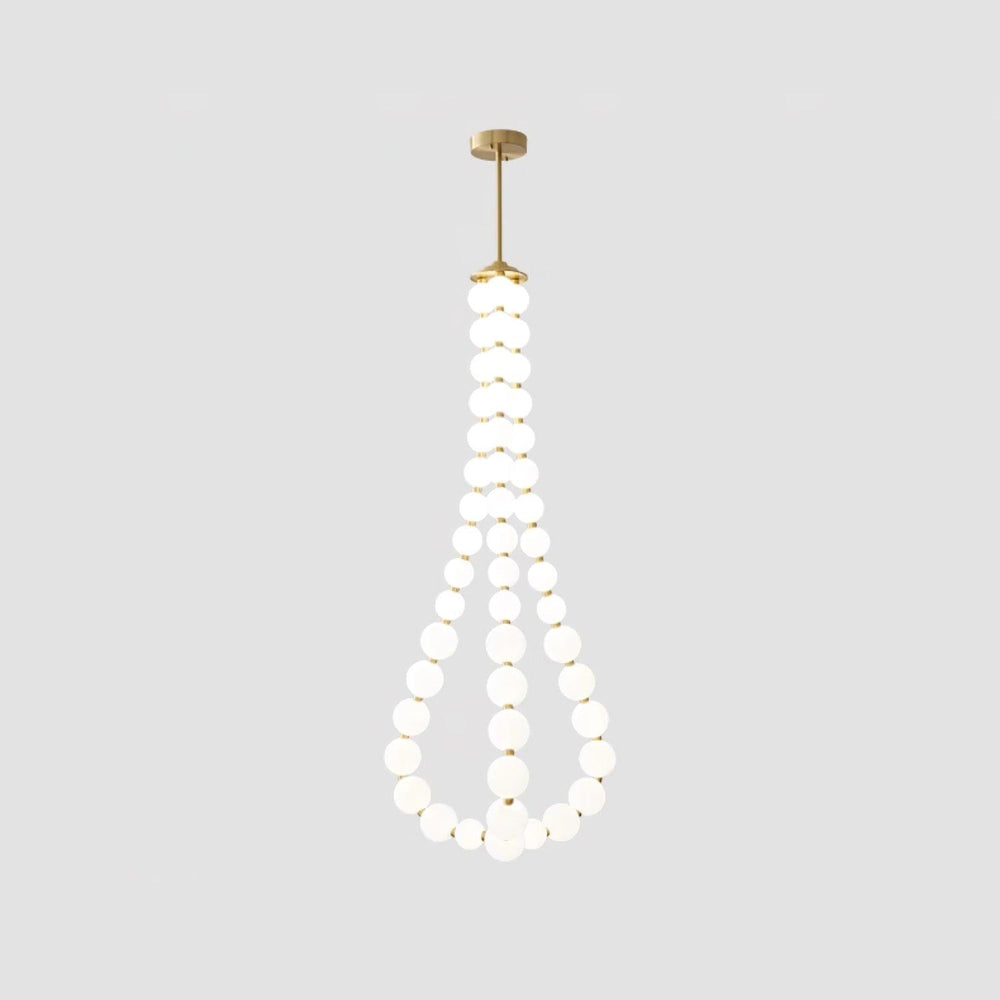 Glass Pearl Necklace Chandelier