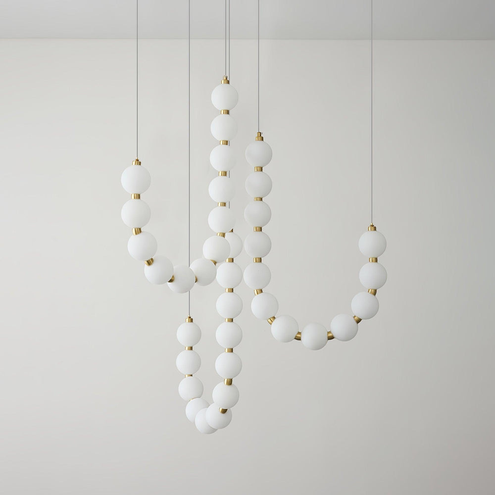 Glass Pearl Necklace Chandelier