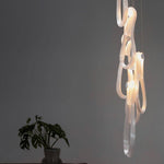 Pearlescent Filament Chandelier