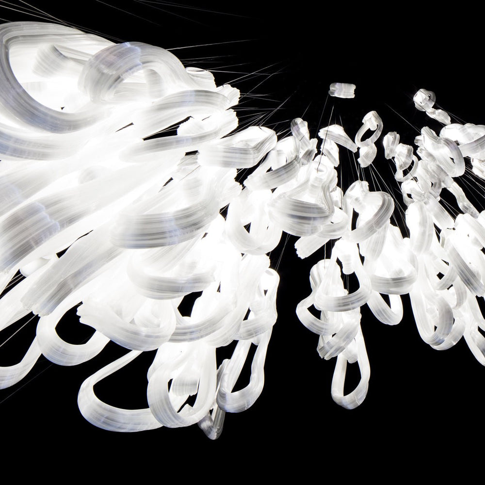 Pearlescent Filament Chandelier