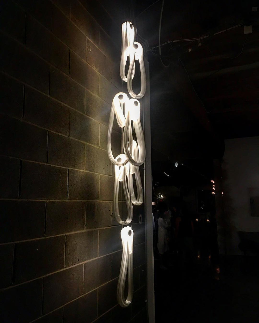 Pearlescent Filament Chandelier