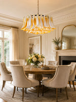 Petal Amber Glass Chandelier