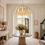 Petal Amber Glass Chandelier