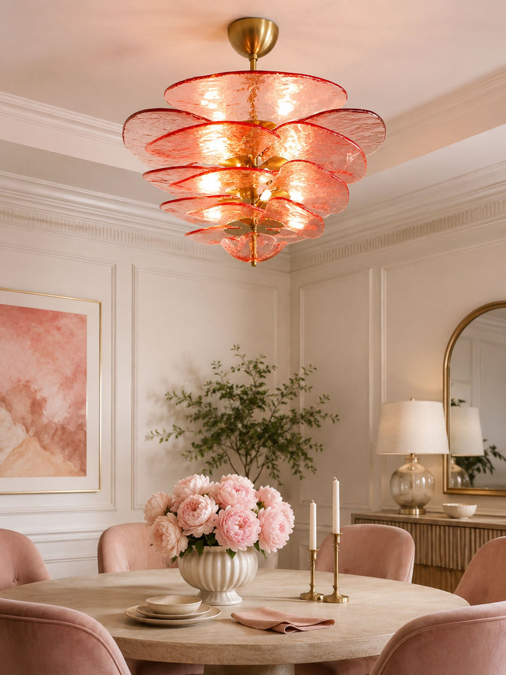Petals Glass Chandelier