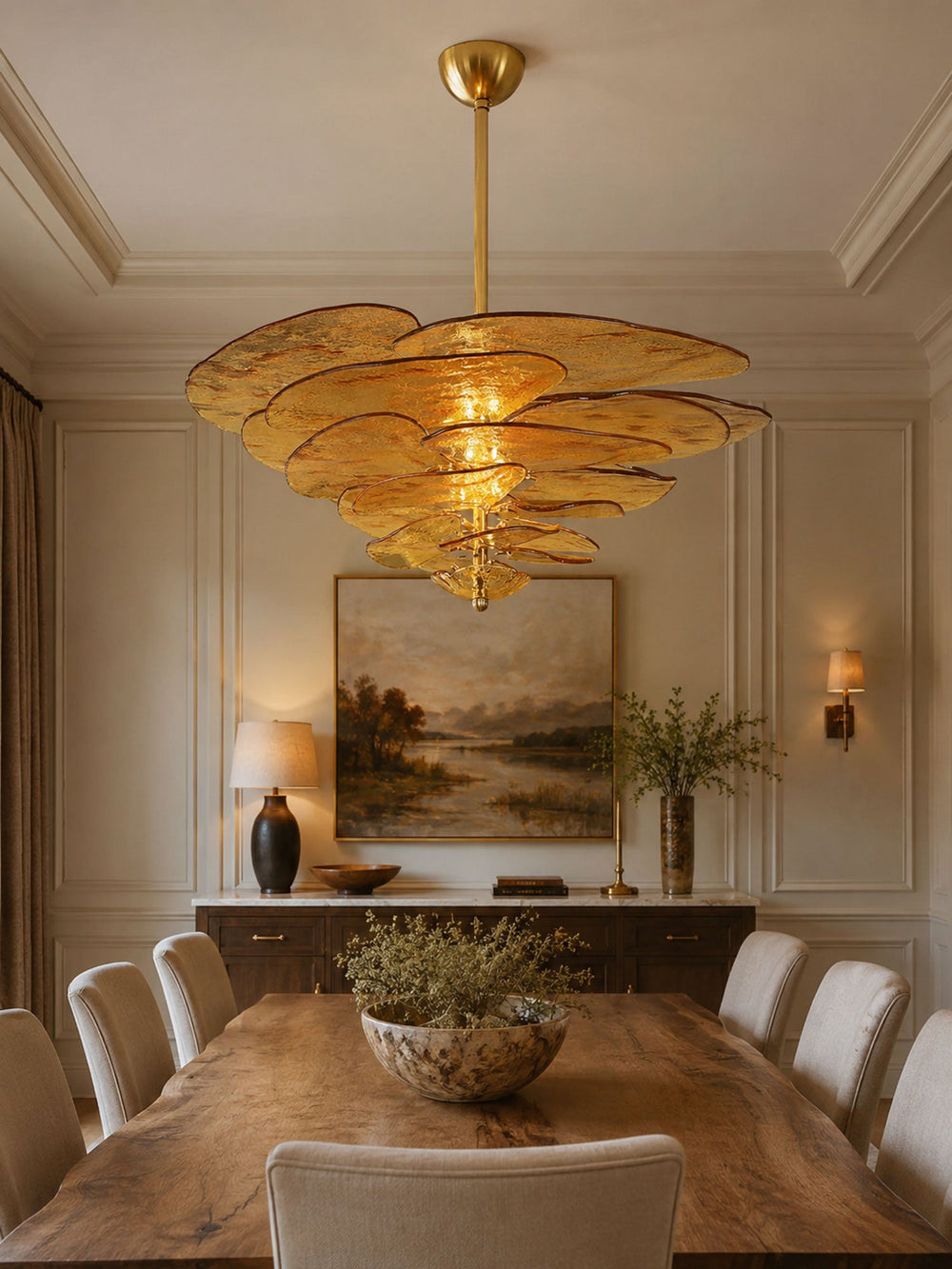 Petals Glass Chandelier