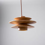 Cascade Wooden Disc Pendant Lamp