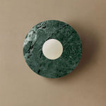 Pietraluna Round Stone Disc Wall Sconce