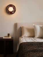 Pietraluna Round Stone Disc Wall Sconce
