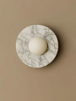 Pietraluna Round Stone Disc Wall Sconce