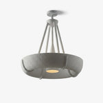 Plaster Drum Chandelier