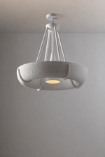 Plaster Drum Chandelier