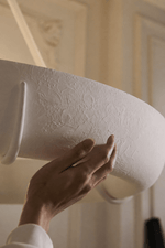 Plaster Drum Chandelier