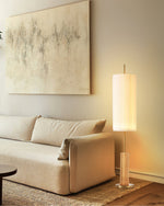 Pleated Cylinder Floor Lamp