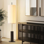 Pleated Cylinder Floor Lamp