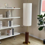 Pleated Cylinder Floor Lamp