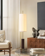 Pleated Cylinder Floor Lamp