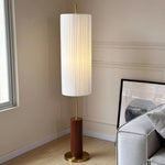 Pleated Cylinder Floor Lamp