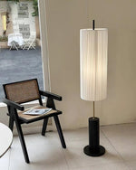 Pleated Cylinder Floor Lamp
