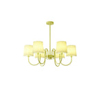 Pleated Fabric Matcha Chandelier
