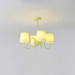 Pleated Fabric Matcha Chandelier