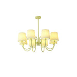 Pleated Fabric Matcha Chandelier