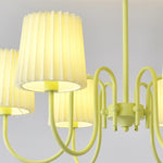 Pleated Fabric Matcha Chandelier