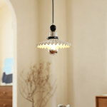 Pleated Petal Pendant Lamp