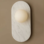 Plinto Marble Wall Sconce