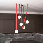 Multiple Belt Art Pendant Light