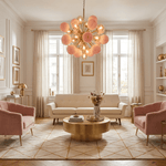 Pomelia Glass Globe Sputnik Chandelier