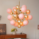 Pomelia Glass Globe Sputnik Chandelier