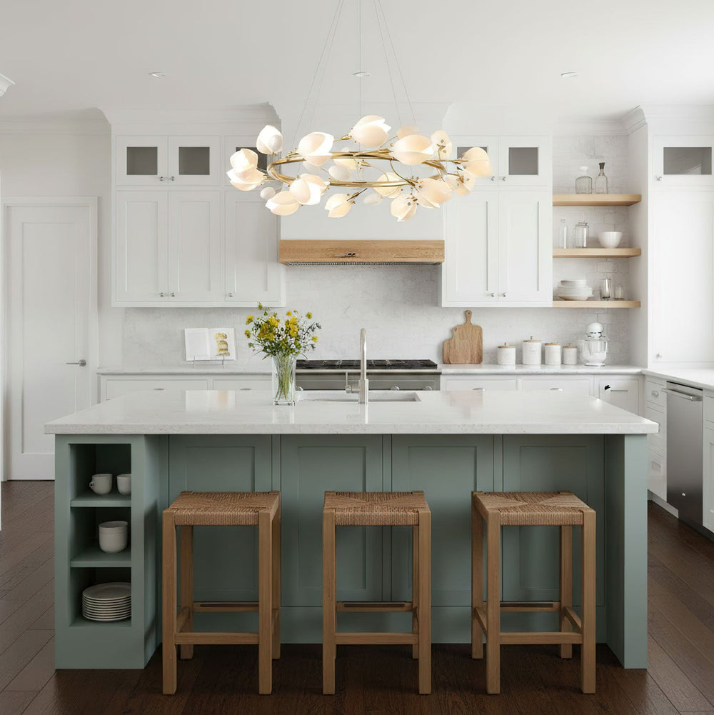 Porcelain Magnolia Chandelier