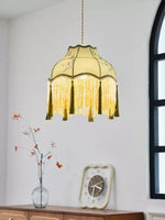 Prasina Beaded Fringe Pendant Light