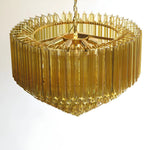 Prism Amber Glass Chandelier