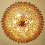 Prism Amber Glass Chandelier