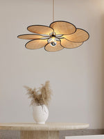 Raffia Petal Pendant Light