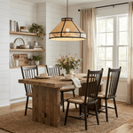 Raffia Floral Pendant Lamp