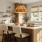 Raffia Floral Pendant Lamp