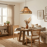 Raffia Floral Pendant Lamp