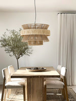 Raffia Jute Stacked Pendant Lamp