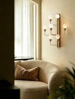 Raggiera Alabaster Globe Wall Sconce