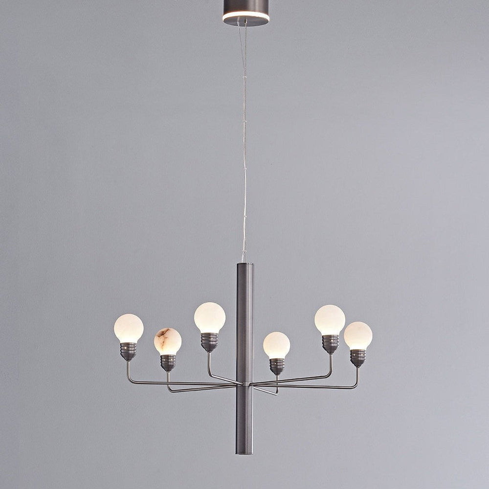 Raggiera Tiered Alabaster Globe Chandelier