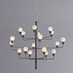 Raggiera Tiered Alabaster Globe Chandelier
