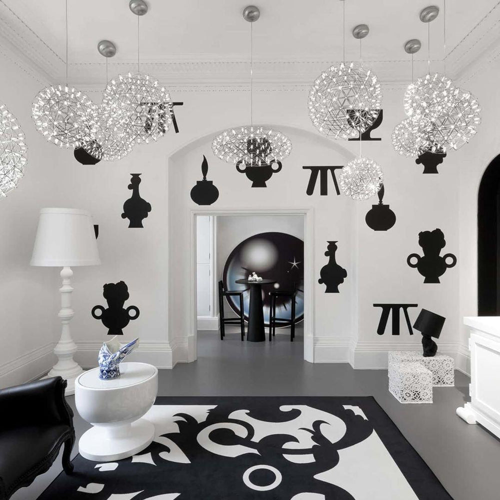 Silver Spark Ball Pendant Light