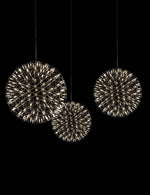 Silver Spark Ball Pendant Light