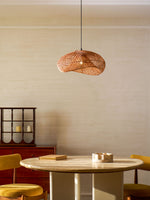 Rattan Wave Pendant Light