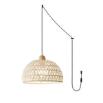 Rattan Arch Swag Pendant Lamp