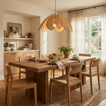 Rattan Lotus Pendant Lamp