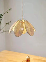Rattan Lotus Pendant Lamp